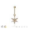 316L SURGICAL STEEL CZ FLORAL MARQUISE FLOWER BURST VERTICAL HELIX STUD
